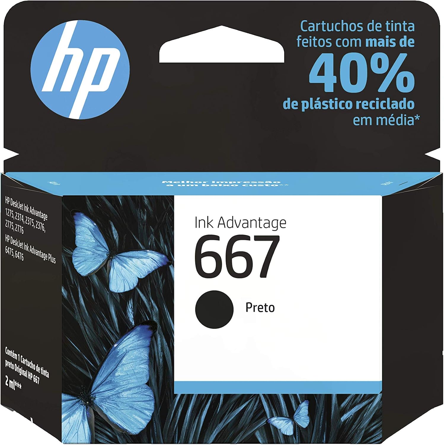 Foto oficial e análise da Cartucho HP Preto Original 3YM79AB